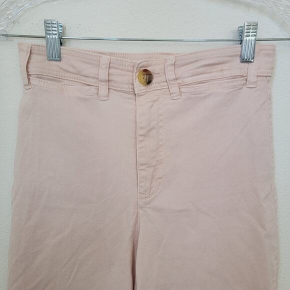 Marine Layer Bridget Wide Leg Flat Front Chino Sz 4 Pant 14650 High Waist Pastel - Picture 3 of 14